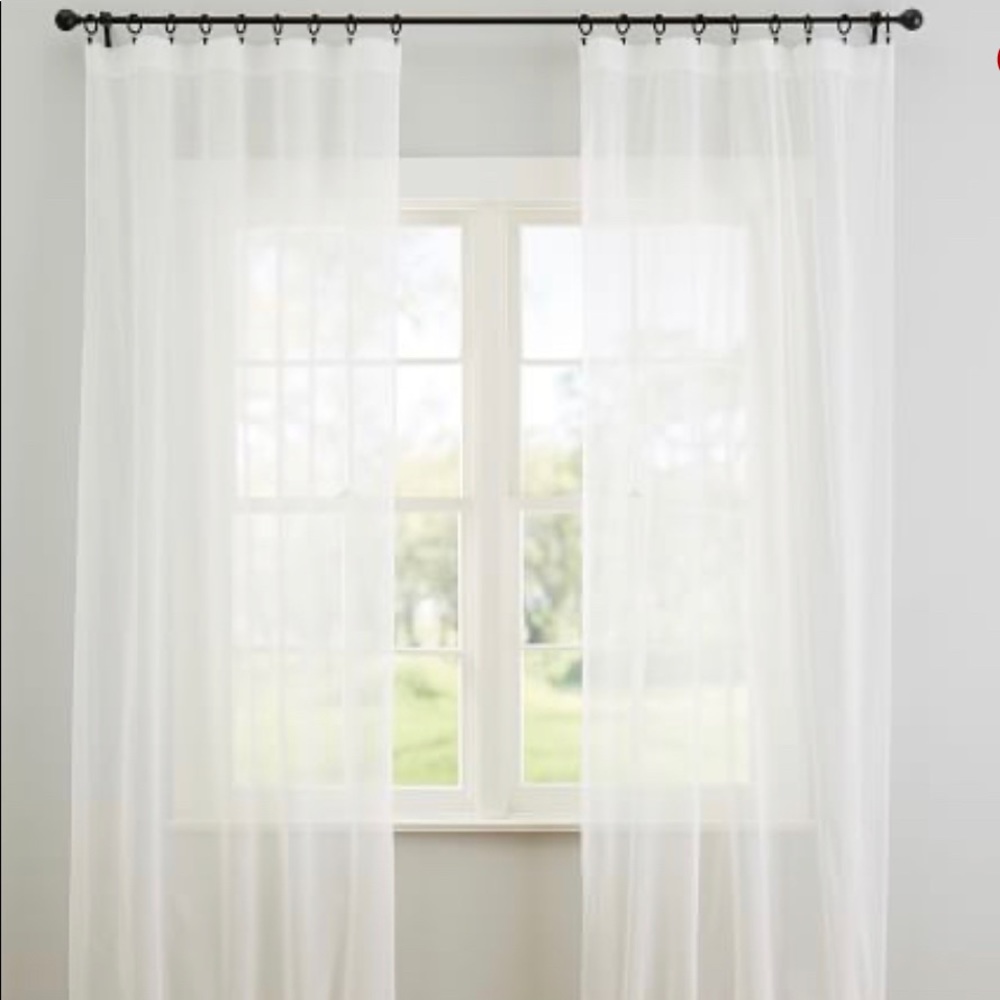 Classic Voile Sheer Curtain Pottery Barn